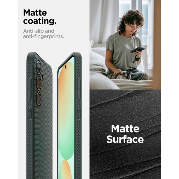 Spigen Samsung Galaxy S24 FE Kuori Liquid Air Abyss Green