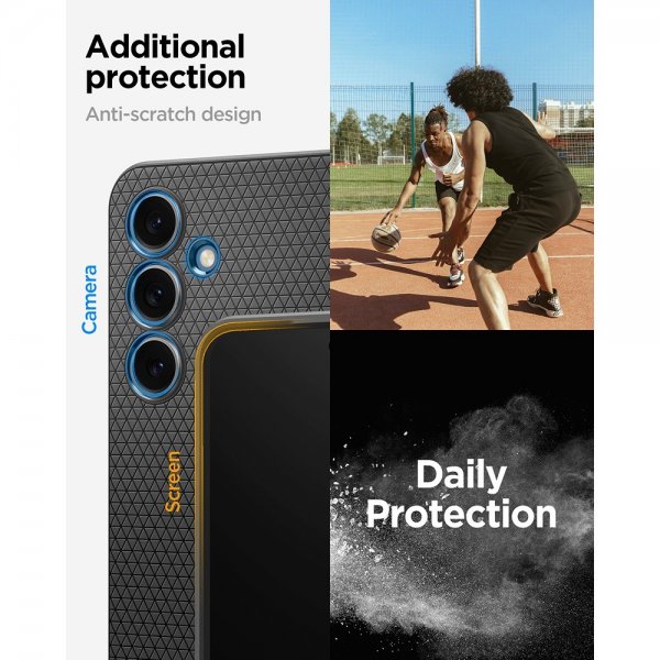 Spigen Samsung Galaxy S24 FE Suojakuori Liquid Air Matte Black