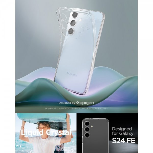 Spigen Samsung Galaxy S24 FE Kuori Liquid Crystal Crystal Clear