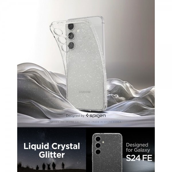 Spigen Samsung Galaxy S24 FE Suojakuori Liquid Crystal Glitter Crystal Quartz