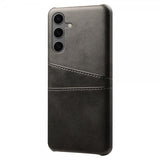 Samsung Galaxy S24 FE -suojakuori, jossa kaksi korttipaikkaa, musta