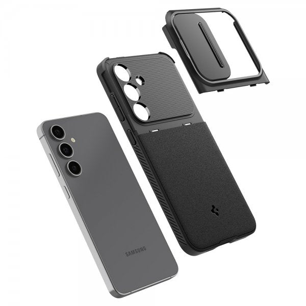 Spigen Samsung Galaxy S24 FE Suojakuori Optik Armor Musta