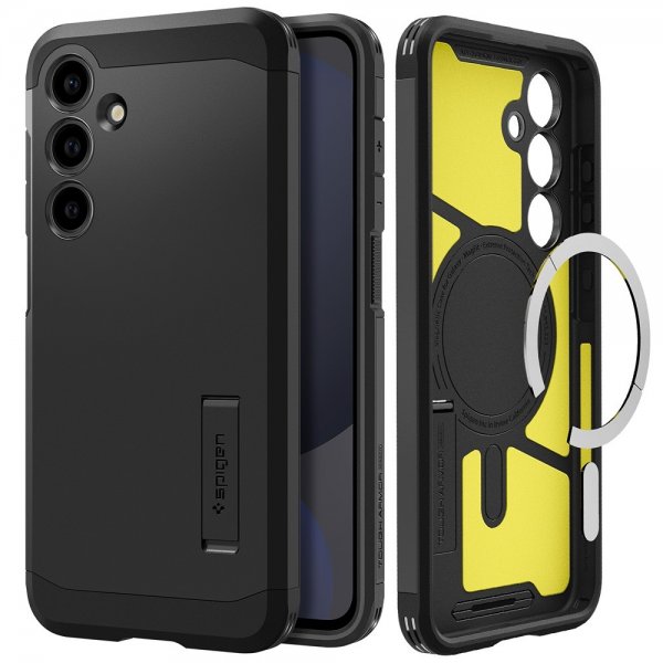 Spigen Samsung Galaxy S24 FE Suojakuori Tough Armor MagFit Musta