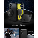Spigen Samsung Galaxy S24 FE Suojakuori Tough Armor MagFit Musta