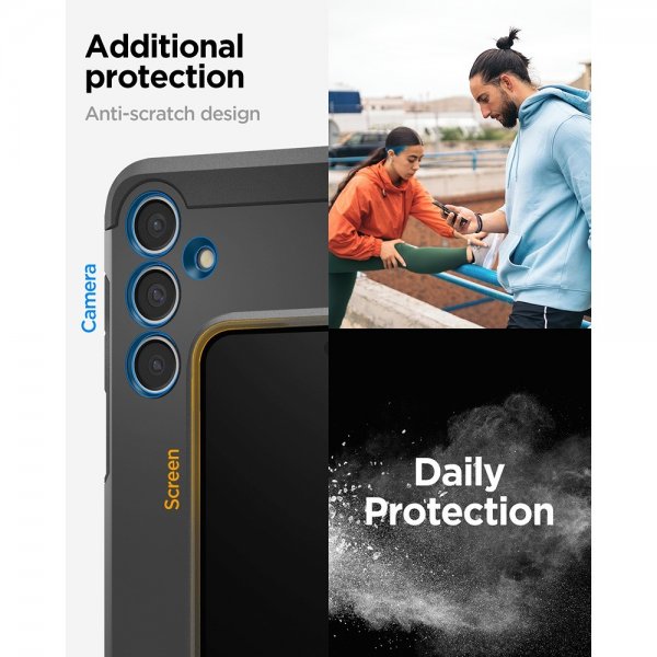 Spigen Samsung Galaxy S24 FE Suojakuori Tough Armor Musta