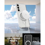 Spigen Samsung Galaxy S24 FE -kuori Ultra Hybrid MagFit valkoinen