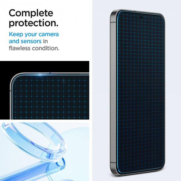 Spigen Samsung Galaxy S24 FE -näytönsuoja GLAS.tR EZ Fit 2-pakkaus