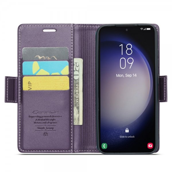 CaseMe Samsung Galaxy S24 -suojakotelo 023 Series Violetti