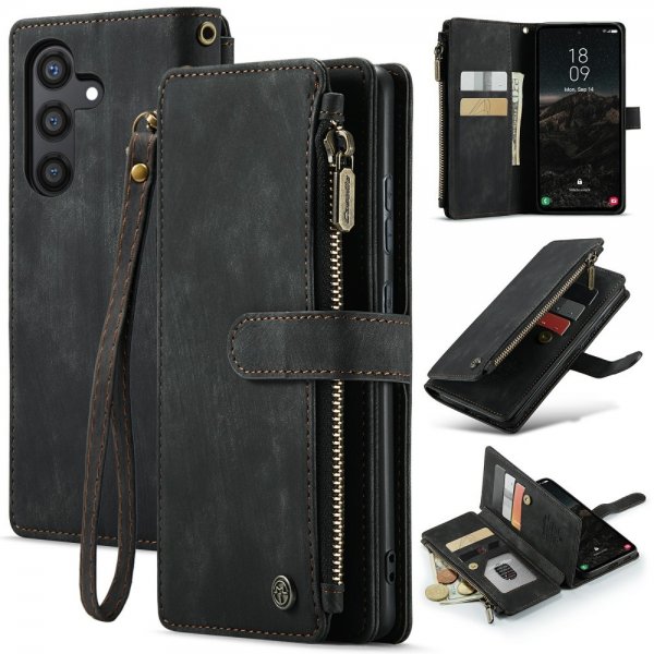 CaseMe Samsung Galaxy S24 C30-sarjan suojakotelo, musta