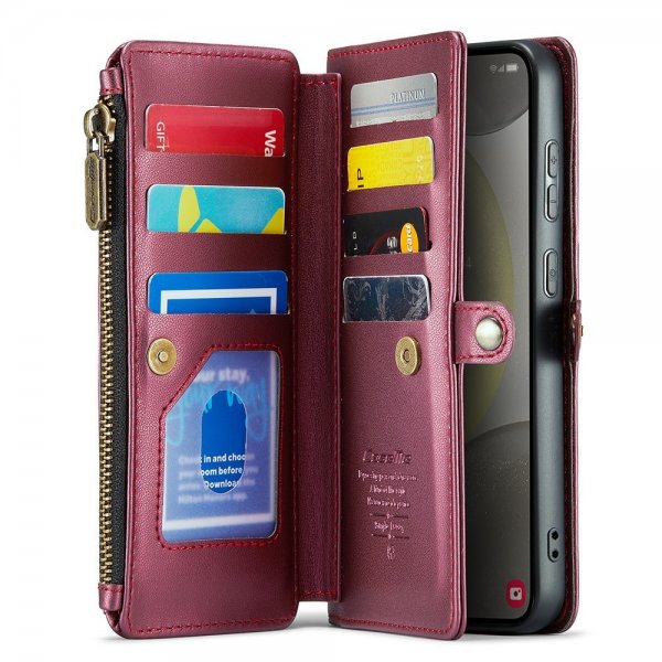 CaseMe Samsung Galaxy S24 -suojakotelo C36-sarjan punainen