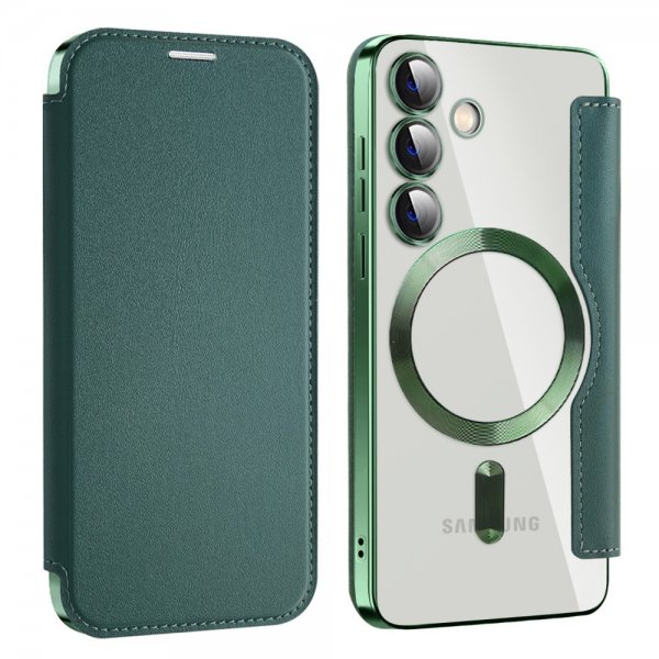 Samsung Galaxy S24 -suojakuori MagSafe Vihreä