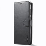 Lc.Imeeke Samsung Galaxy S24 Suojakuori Korttipaikalla ja Jalustatoiminnolla Musta