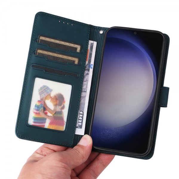 Betopnice Samsung Galaxy S24 -kotelo irrotettavalla kuorella 005 Sininen