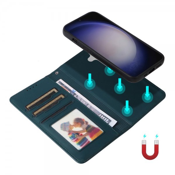 Betopnice Samsung Galaxy S24 -kotelo irrotettavalla kuorella 005 Sininen