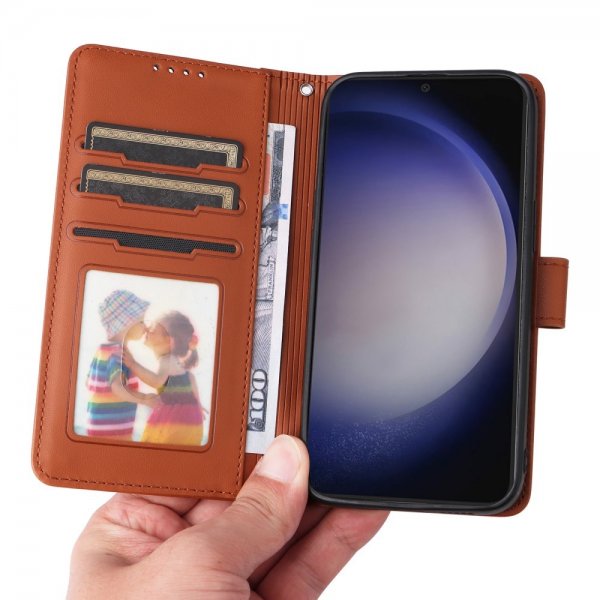 Betopnice Samsung Galaxy S24 Suojakotelo irrotettavalla kuorella 005 Ruskea