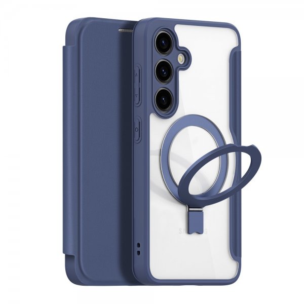 Dux Ducis Samsung Galaxy S24 -kuori Skin X Pro Series Kickstand MagSafe sininen