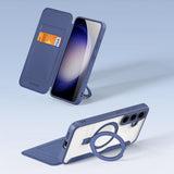 Dux Ducis Samsung Galaxy S24 -kuori Skin X Pro Series Kickstand MagSafe sininen