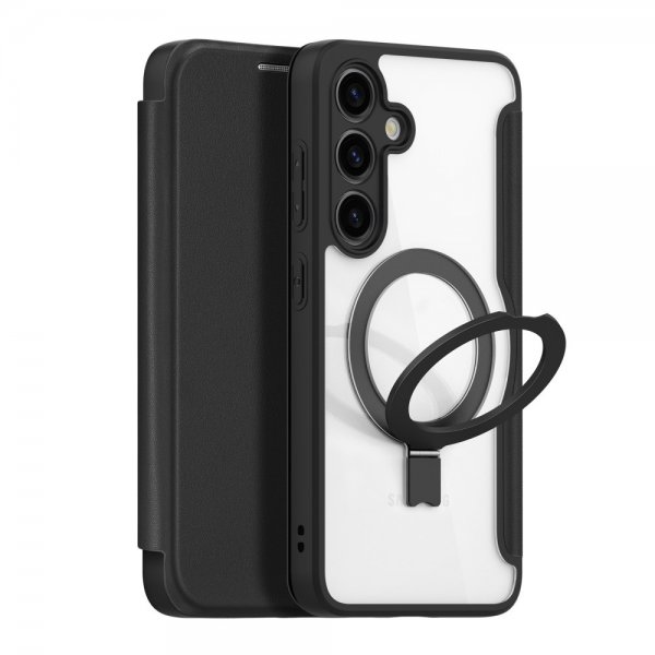 Dux Ducis Samsung Galaxy S24 -kuori Skin X Pro Series Kickstand MagSafe musta