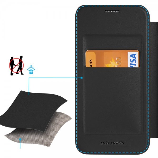 Dux Ducis Samsung Galaxy S24 -kuori Skin X Pro Series Kickstand MagSafe musta