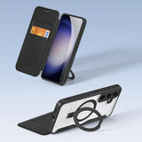 Dux Ducis Samsung Galaxy S24 -kuori Skin X Pro Series Kickstand MagSafe musta