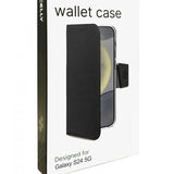 Celly Samsung Galaxy S24 -suojakotelo Wally Wallet Case, musta