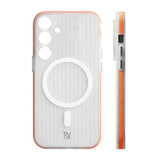 Rvelon Samsung Galaxy S24 Kuori Poimutettu MagSafe Oranssi