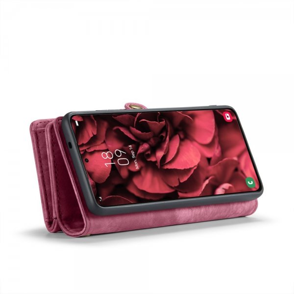 CaseMe Samsung Galaxy S24 Plus -kotelo, 008-sarja, irrotettava kuori, punainen