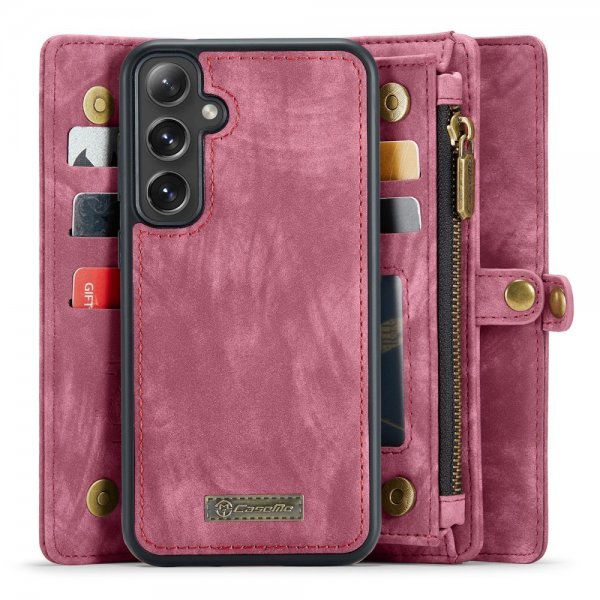 CaseMe Samsung Galaxy S24 Plus -kotelo, 008-sarja, irrotettava kuori, punainen