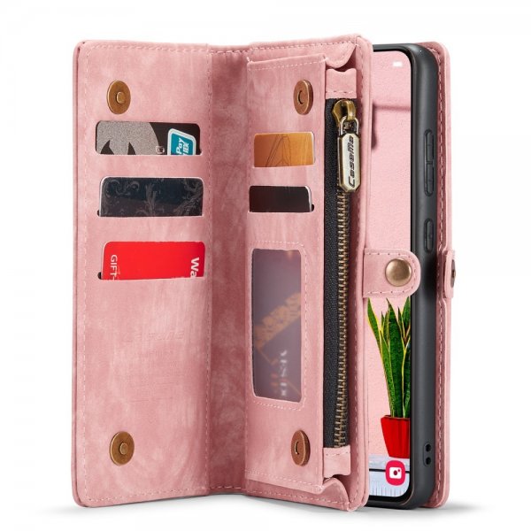 CaseMe Samsung Galaxy S24 Plus -kotelo, 008-sarja, irrotettava kuori, pinkki
