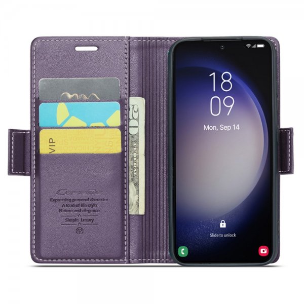 CaseMe Samsung Galaxy S24 Plus -kotelo, 023 Series, violetti