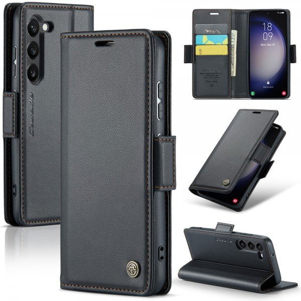 CaseMe Samsung Galaxy S24 Plus -kotelo 023 Series Musta