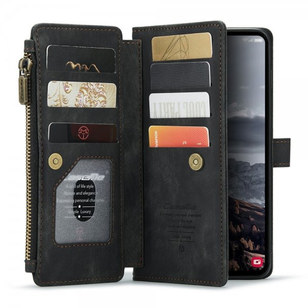 CaseMe Samsung Galaxy S24 Plus -suojakotelo C30 Series musta