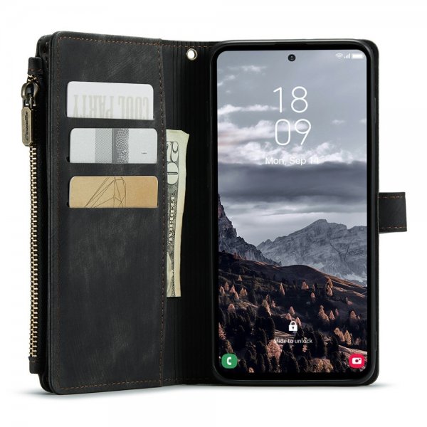 CaseMe Samsung Galaxy S24 Plus -suojakotelo C30 Series musta