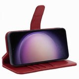 Nordic Covers Samsung Galaxy S24 Plus Essential Leather -suojakuori, Poppy Red