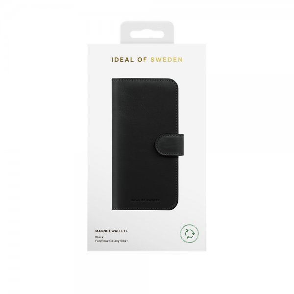 Ideal of Sweden Samsung Galaxy S24 Plus Suojakotelo Magnet Wallet+ Musta