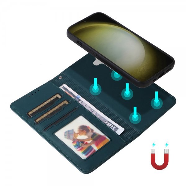 Betopnice Samsung Galaxy S24 Plus -kotelo irrotettavalla kuorella 005 Sininen