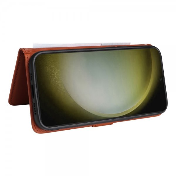 Betopnice Samsung Galaxy S24 Plus -kotelo irrotettavalla kuorella 005 ruskea