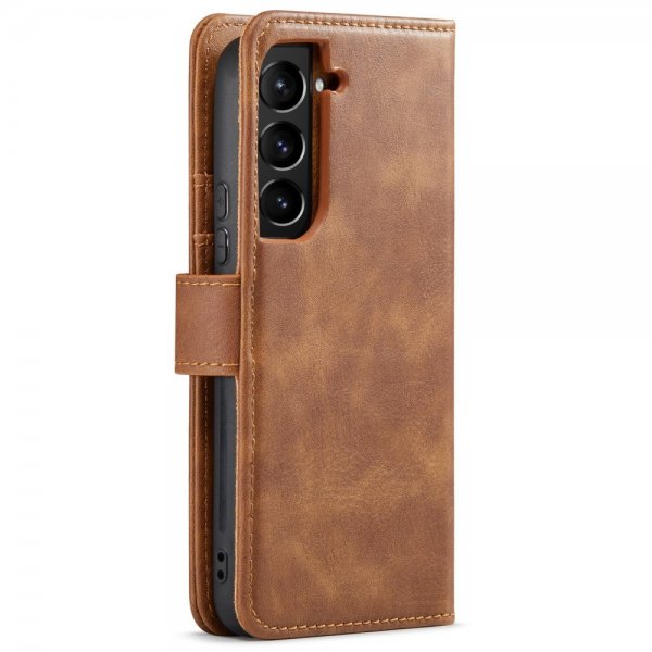 Dg.Ming Samsung Galaxy S24 Plus -kotelo irrotettavalla kuorella, ruskea