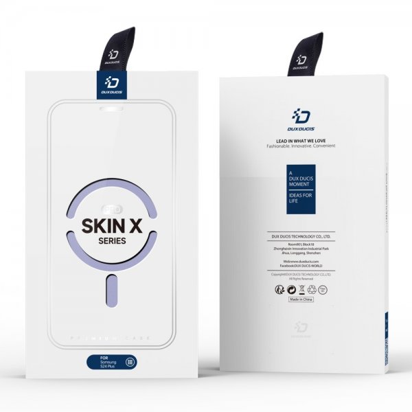 Dux Ducis Samsung Galaxy S24 Plus -kotelo, Skin X Pro Series, jalusta, MagSafe, violetti