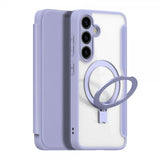 Dux Ducis Samsung Galaxy S24 Plus -kotelo, Skin X Pro Series, jalusta, MagSafe, violetti