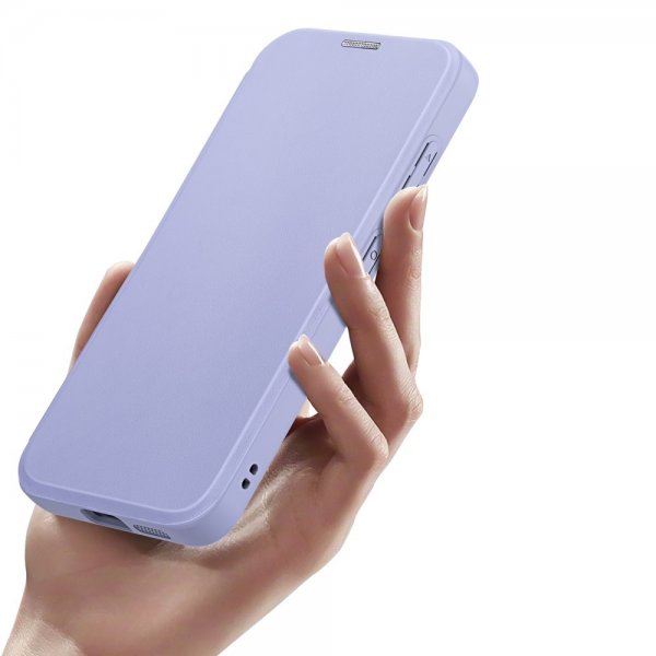 Dux Ducis Samsung Galaxy S24 Plus -kotelo, Skin X Pro Series, jalusta, MagSafe, violetti