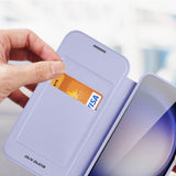 Dux Ducis Samsung Galaxy S24 Plus -kotelo, Skin X Pro Series, jalusta, MagSafe, violetti