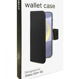 Celly Samsung Galaxy S24 Plus -kotelo Wally Wallet Case Musta
