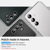 Spigen Samsung Galaxy S24 Plus Kameran linssinsuoja GLAS.tR EZ Fit Optik Pro 2-pakkaus Harmaa