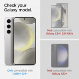 Spigen Samsung Galaxy S24 Plus Kameran linssinsuoja GLAS.tR EZ Fit Optik Pro 2-pakkaus Harmaa