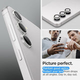 Spigen Samsung Galaxy S24 Plus Kameran linssinsuoja GLAS.tR EZ Fit Optik Pro 2-pakkaus Harmaa