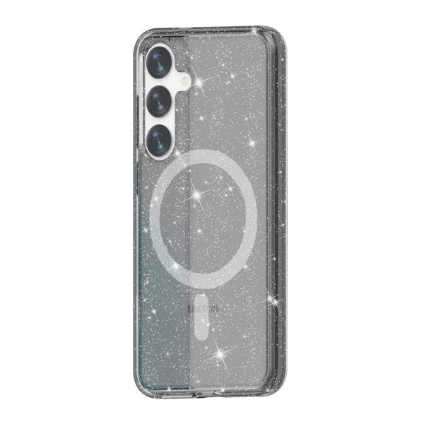 Samsung Galaxy S24 Plus Suojakuori Glitter MagSafe Musta