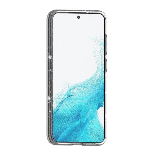 Samsung Galaxy S24 Plus Suojakuori Glitter MagSafe Musta