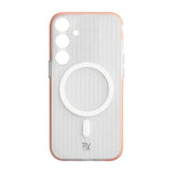 Rvelon Samsung Galaxy S24 Plus Kuori Aallotettu MagSafe Oranssi