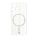 Rvelon Samsung Galaxy S24 Plus Kuoret, aallotettu, MagSafe, valkoinen